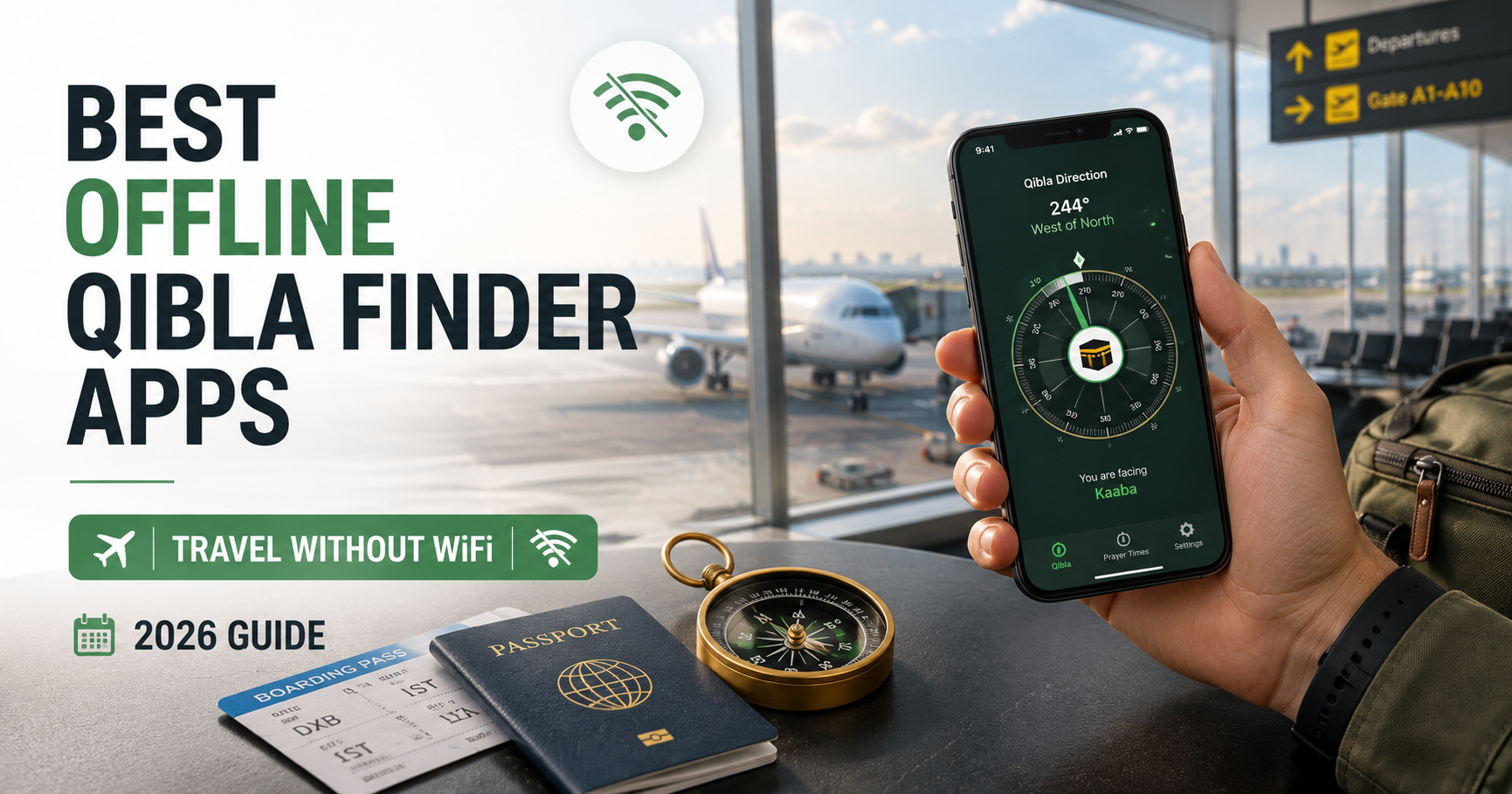 Best Offline Qibla Finder Apps for Travelers 2026 — Work Without WiFi